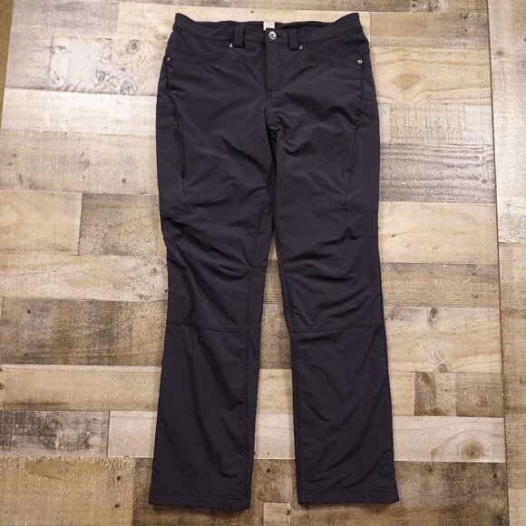 Duluth Trading Flexpedition Lined Pants Women's Size 12x33 Black Straight Leg - Picture 1 of 12